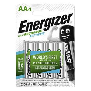Energizer - Batterij oplaadbaar energizer aa 4st | Pak a 4 stuk