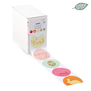 Etiket / Sticker Easter assorti 500 stuks