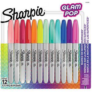 Sharpie - Viltstift ie glampop f 12st assorti | Blister a 12 stuk
