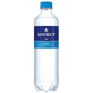 Sourcy - Water blauw petfles 500ml | Omdoos a 6 fles x 500 milliliter