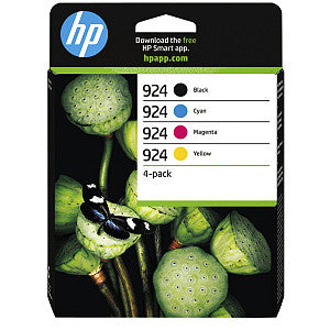 HP - Inktcartridge hp 6c3z1ne 924 zwart + 3 kleuren | 4 stuk
