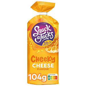 Snack-a-Jacks - Rijstwafel cheese pak 104 gram | Pak a 104 gram