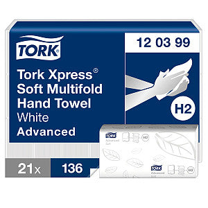 Tork - Handdoek xpress h2 advanced multi 2lgs 120399 | Krimp a 21 pak