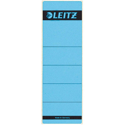 Leitz -  rugetiketten, zelfklevend, ft 6,1 x 19,1 cm, pak van 10 stuks, blauw