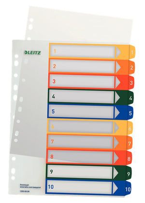 Leitz - Index de projets imprimables sur PC 10 onglets
