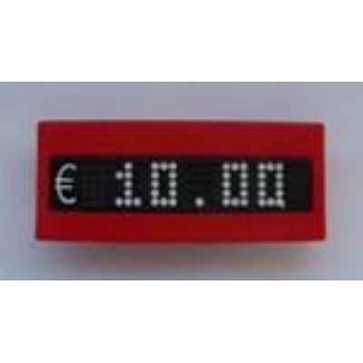 Klika - Bordure ROUGE pour module de prix 10 pièces
