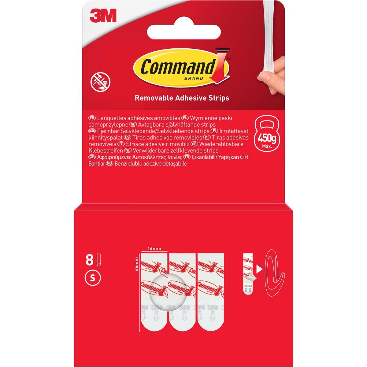 Command - strisce adesive piccole, blister da 8 pezzi