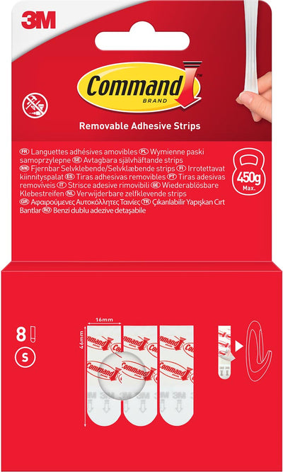 Command -  kleefstrips klein, blister van 8 stuks