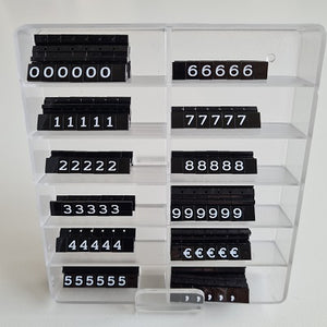 Klika - Prize cassette Display case 6mm black/white 3 pieces