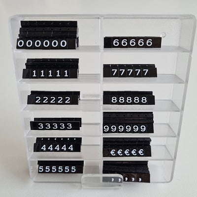Klika - Prize cassette Display case 6mm black/white 3 pieces