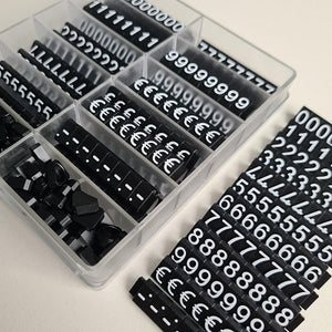 Klika -  Prijscassette Etalage 10mm zwart/wit 2 stuks