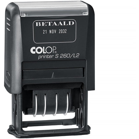 Colop -  tekststempel Printer S260/L2, met datum en BETAALD
