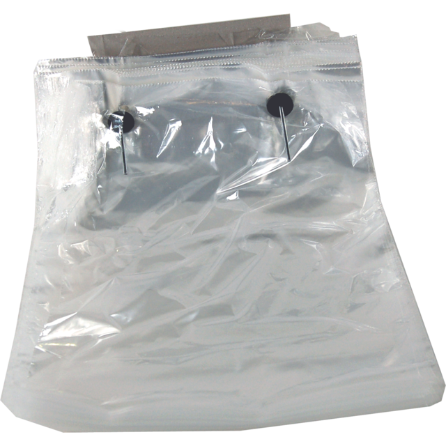 Klika -  Zak | Beugelzak | LDPE | 28x30cm | 25my | Half brood | transparant | 2000 stuks
