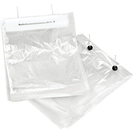 Klika -  Zak | Beugelzak | LDPE | 26x30cm | 22my | Half brood | transparant | 1000 stuks