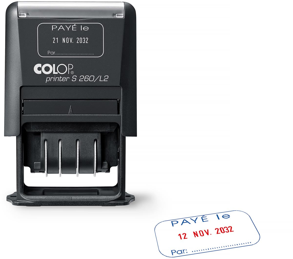 Colop -  tekststempel Printer S260/L2 N, met datum en BETAALD