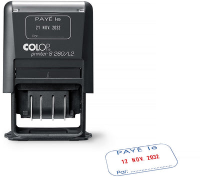 Colop -  tekststempel Printer S260/L2 N, met datum en BETAALD
