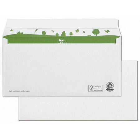 BeECO -  Bong enveloppen , ft 110 x 220 mm, zonder venster, doos van 500 stuks