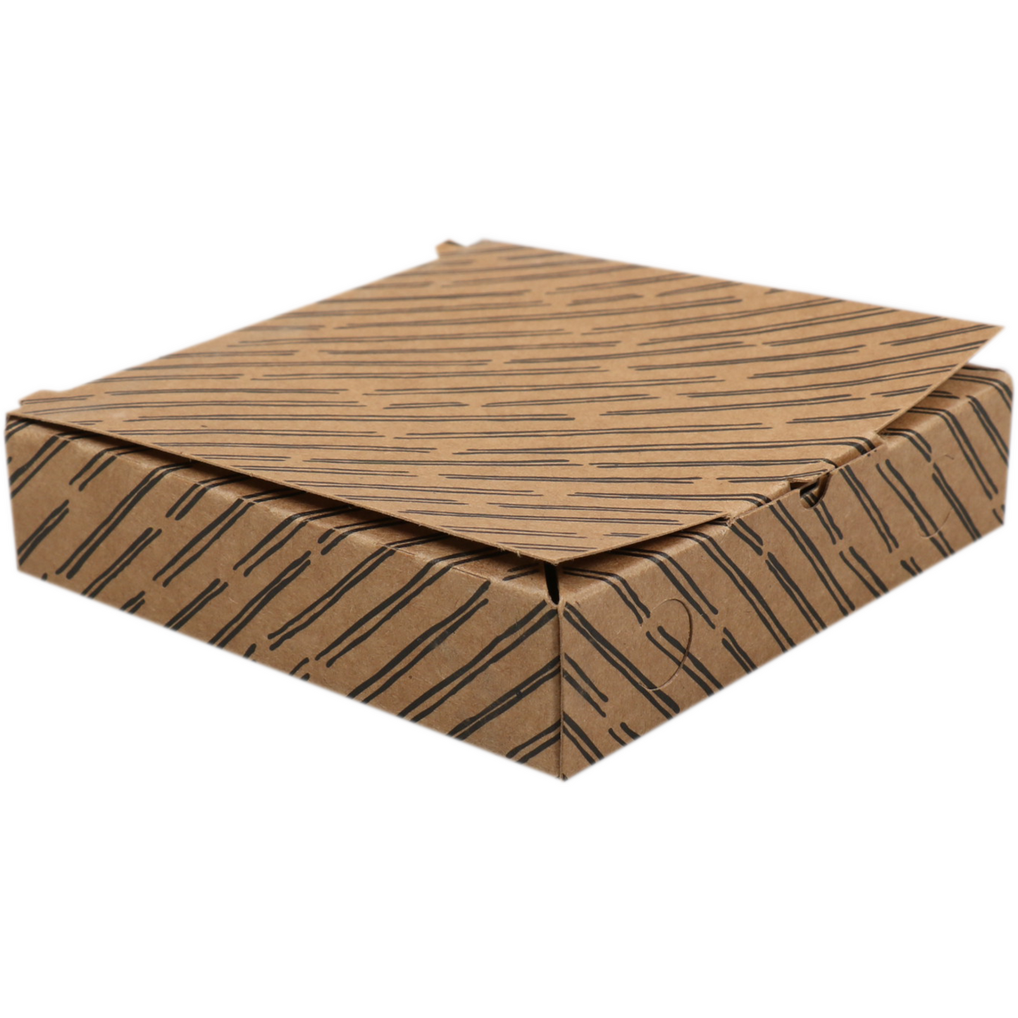 Depa -  Minipizzadoos | Mini | karton | 85x85x20mm | vegetale | bruin/zwart | 500 stuks
