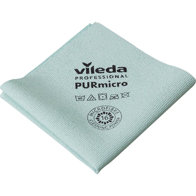 Vileda - chiffon en microfibre Purmicro Active, paquet de 5, vert