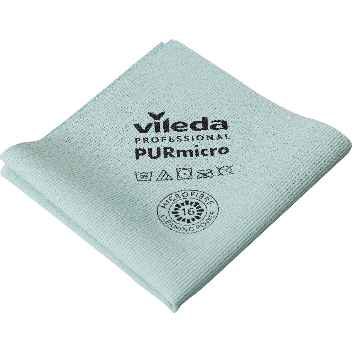 Vileda - panno in microfibra Purmicro Active, confezione da 5, verde