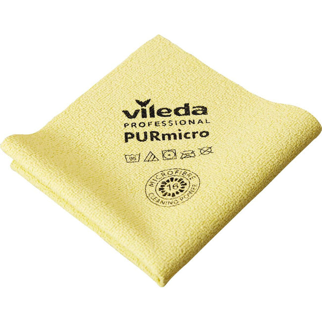 Vileda - Microfiekok Purmicro aktiv, 5 Stücke Anzug, Gelb