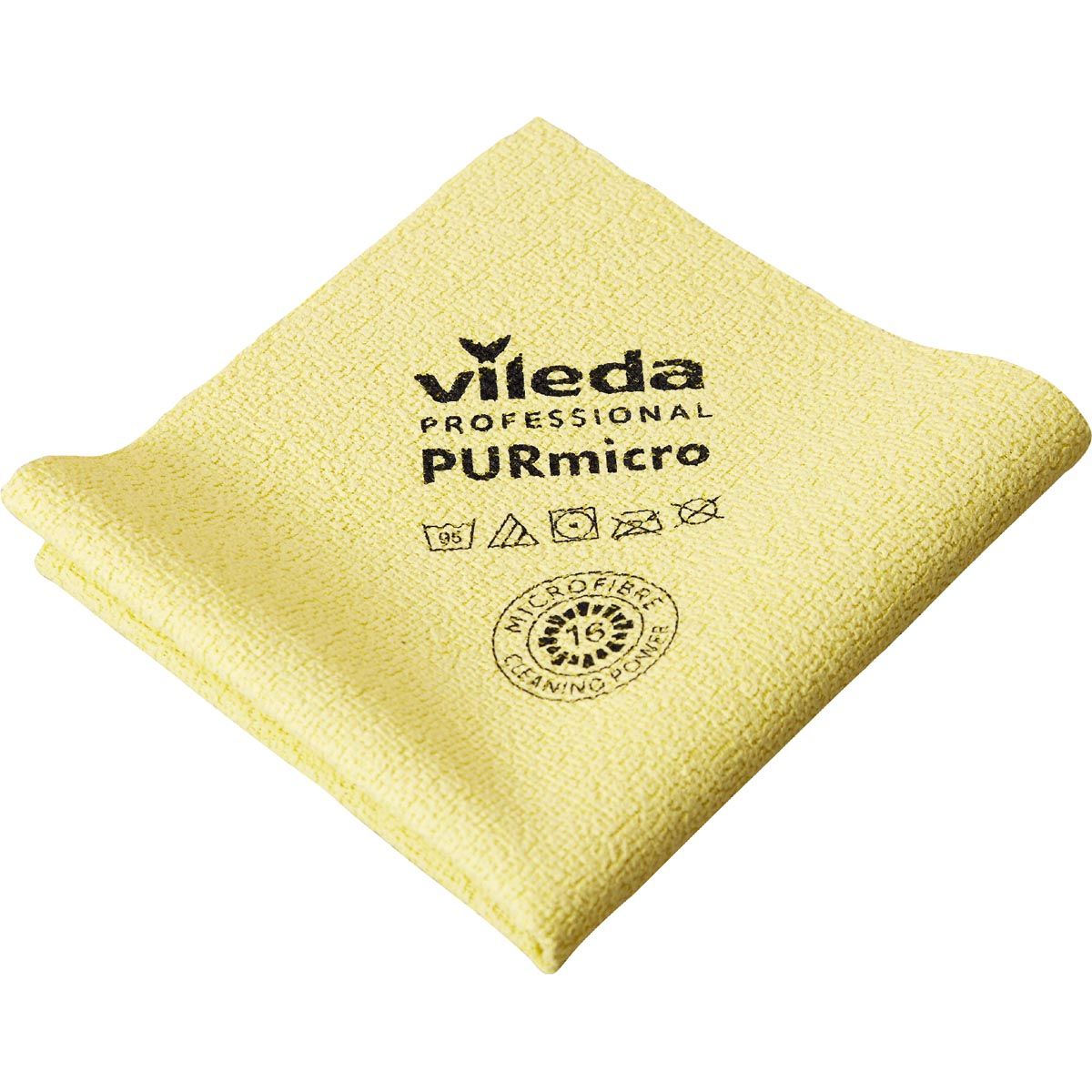 Vileda - Panno in microfibra Purmicro Active, confezione da 5, giallo