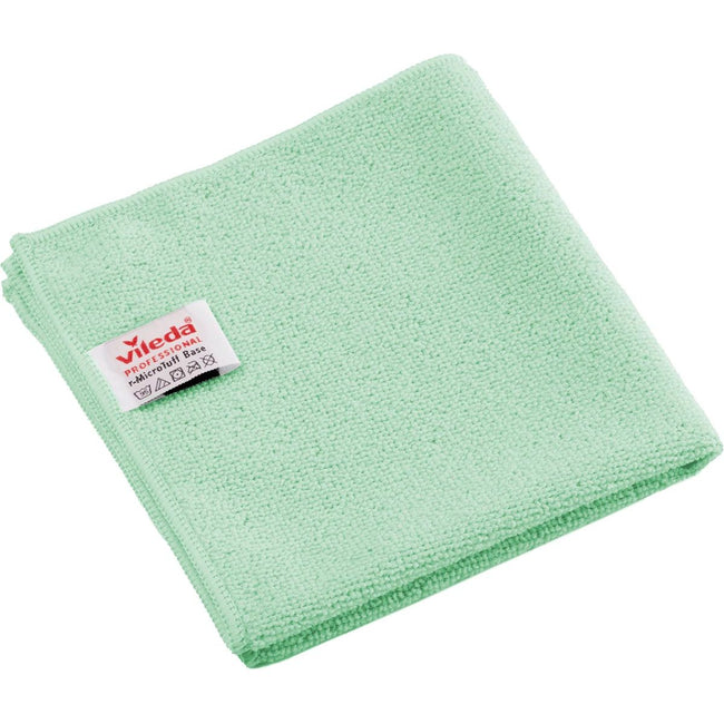 Vileda -  Professional r-MicroTuff Base microvezeldoek, pak van 5 stuks, groen