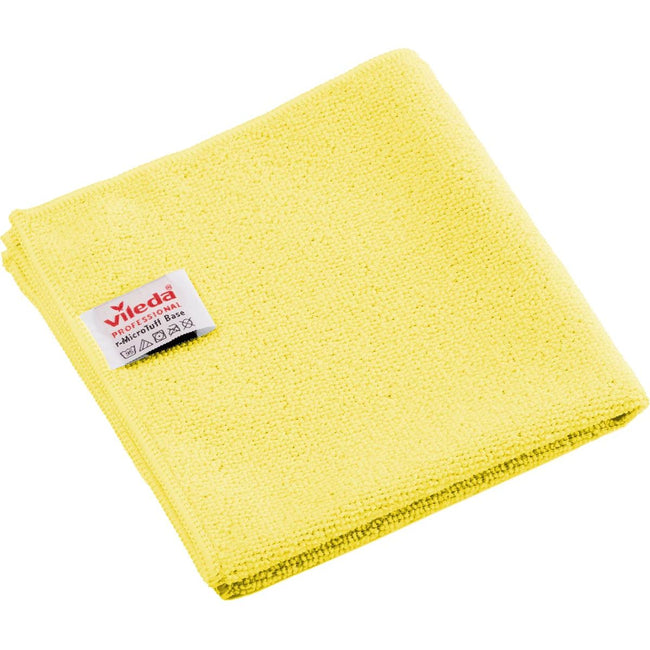 Vileda - Chiffon en microfibre Professional r-MicroTuff Base, paquet de 5, jaune