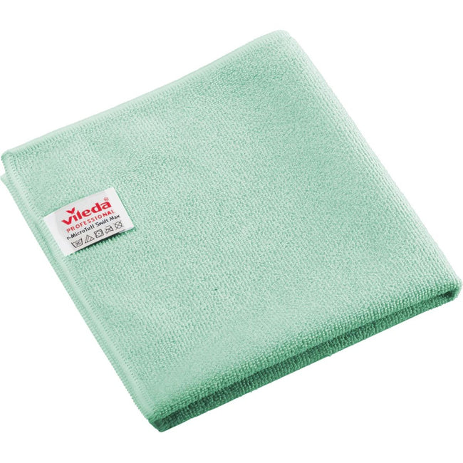 Vileda - Chiffon en microfibre Professional r-MicroTuff Swift Max, paquet de 5, vert