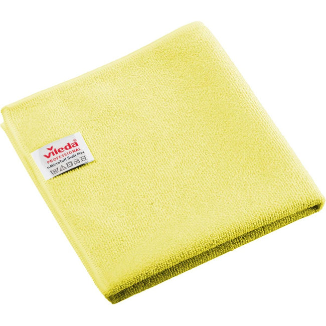Vileda -  Professional r-MicroTuff Swift Max microvezeldoek, pak van 5 stuks, geel