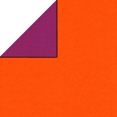 Klika - Cadeaupapier - Geschenkpapier - Orange | purple 30 cm