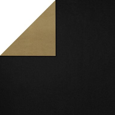 Klika - Cadeaupapier - Geschenkpapier - Black | gold 30 cm