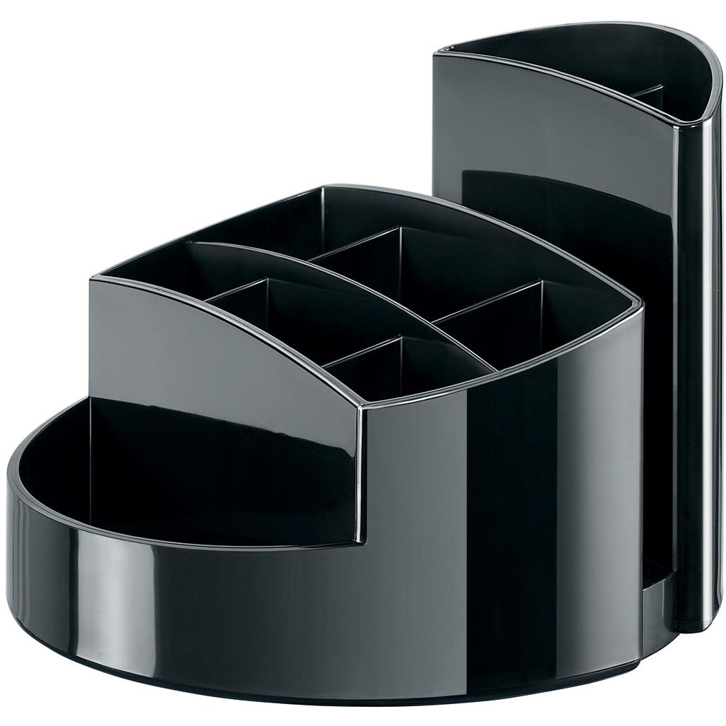 Han - Portapenne Rondo 9 scomparti nero