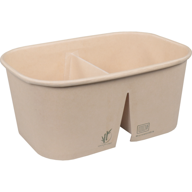 DEPA - BAK | Cardboard + PP | 2 box | 930 ml | Kilobak | 171x118x75mm | Brun | 50 pièces