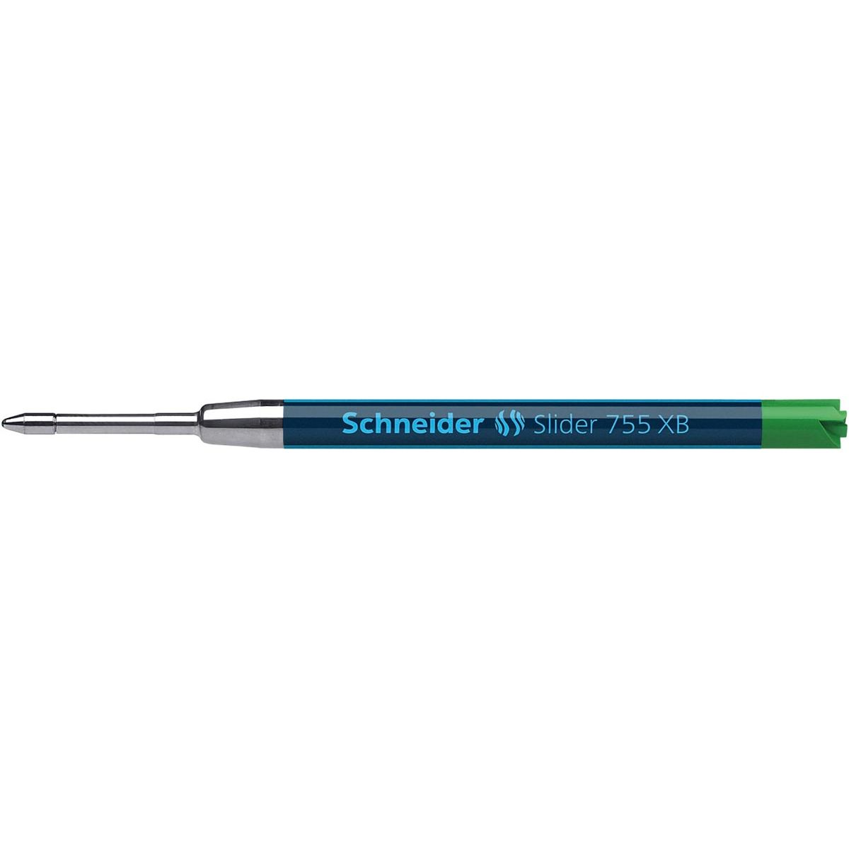 Schneider - ricarica per penna a sfera Slider 755 XB, verde