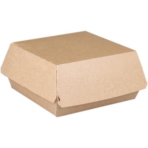 Depa - Bak | Ersatzpapier | hamburgerbox | 115x115x65mm | bruin | 318 stuks