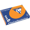 Clairefontaine - Trophée Intens, papel de color, A3, 160 g, 250 hojas, naranja brillante