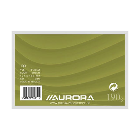 Aurora -  Systeemkaart  150x100mm blanco 190gr wit