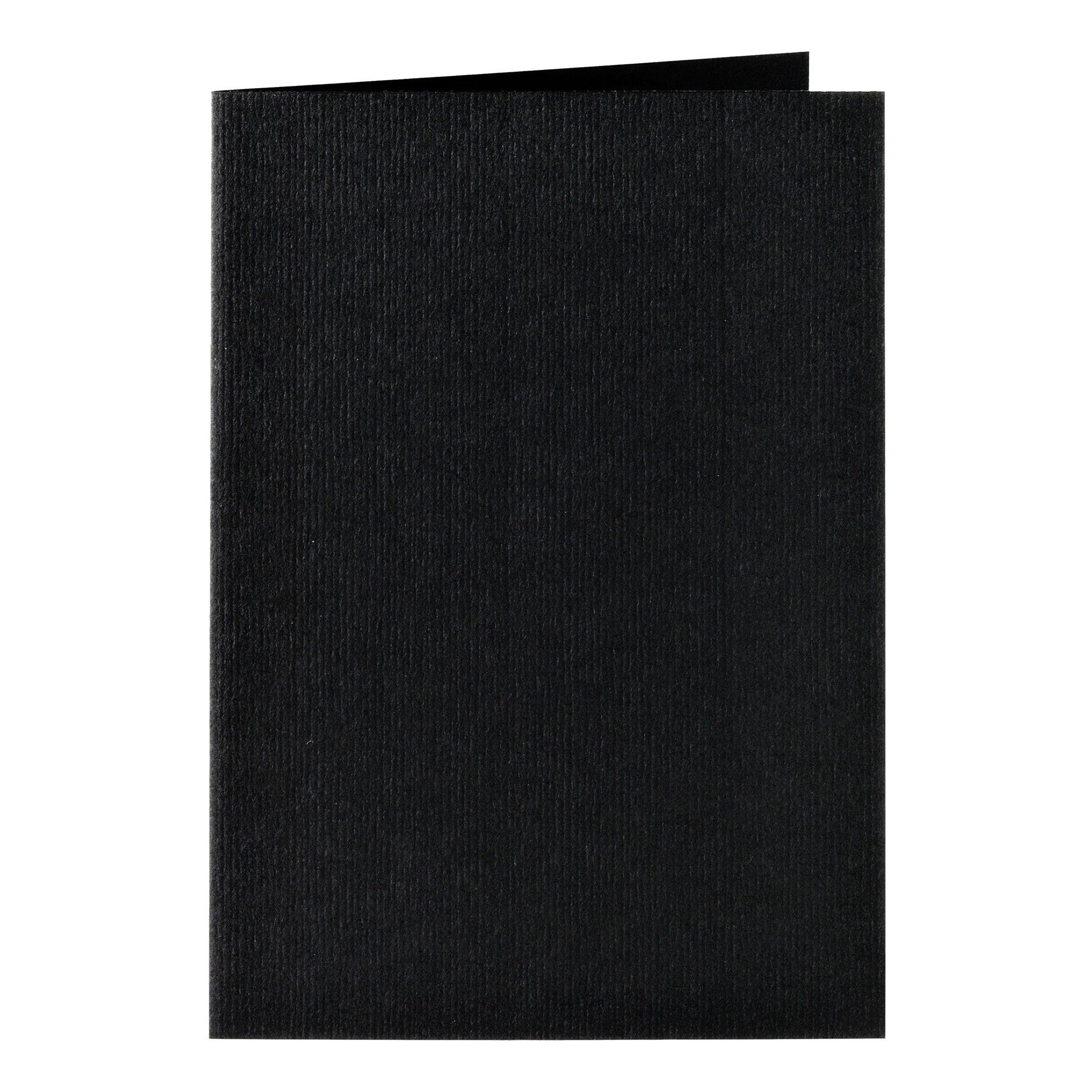 Papicolor - Tarjeta de correspondencia doble 105x148mm negro cuervo paquete de 6 piezas
