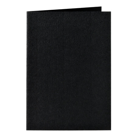 Papicolor - Tarjeta de correspondencia doble 105x148mm negro cuervo paquete de 6 piezas