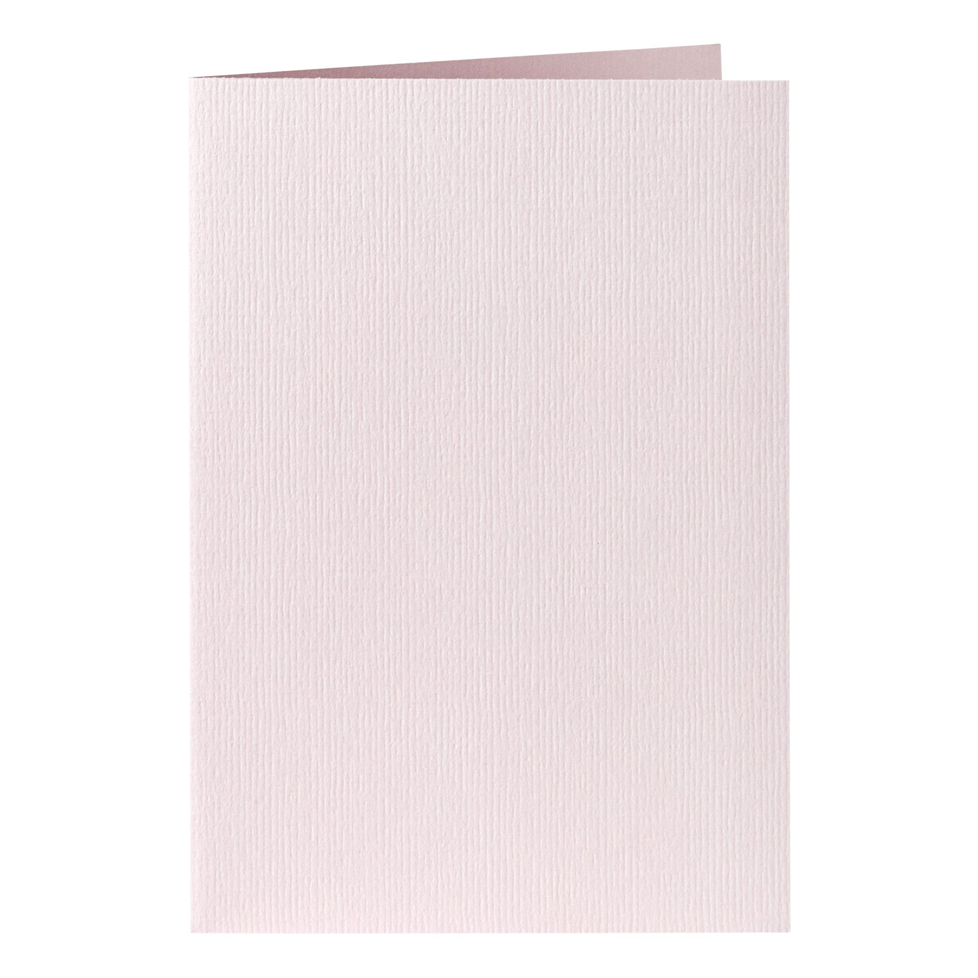 Papicolor - Tarjeta de correspondencia doble 105x148mm rosa claro paquete de 6 piezas