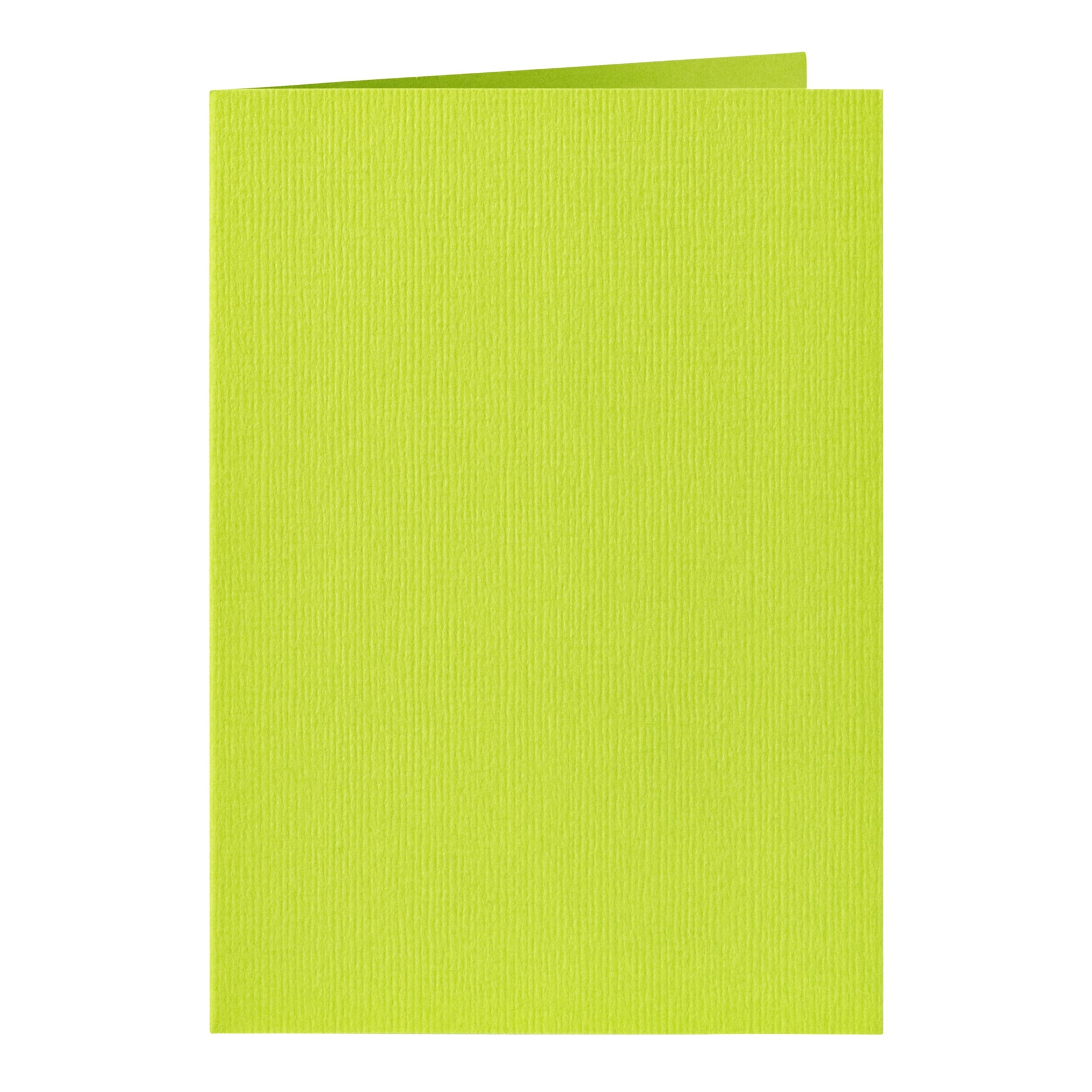 Papicolor - Tarjeta de correspondencia doble 105x148mm verde manzana paquete de 6 piezas