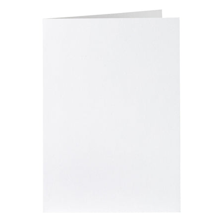 Papicolor - Tarjeta de correspondencia doble 105x148mm kraft blanco paquete de 6 piezas
