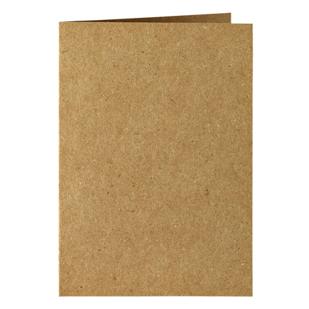 Papicolor - Tarjeta de correspondencia doble 105x148mm marrón paquete de 6 piezas