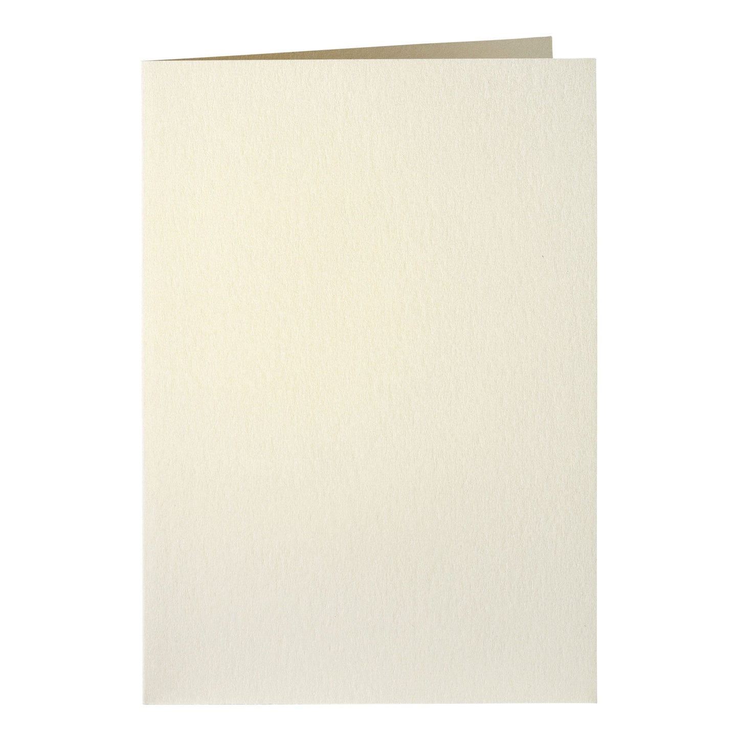 Papicolor – Korrespondenzkarte doppelt, 105 x 148 mm, metallisches Elfenbein, Packung mit 6 Stück