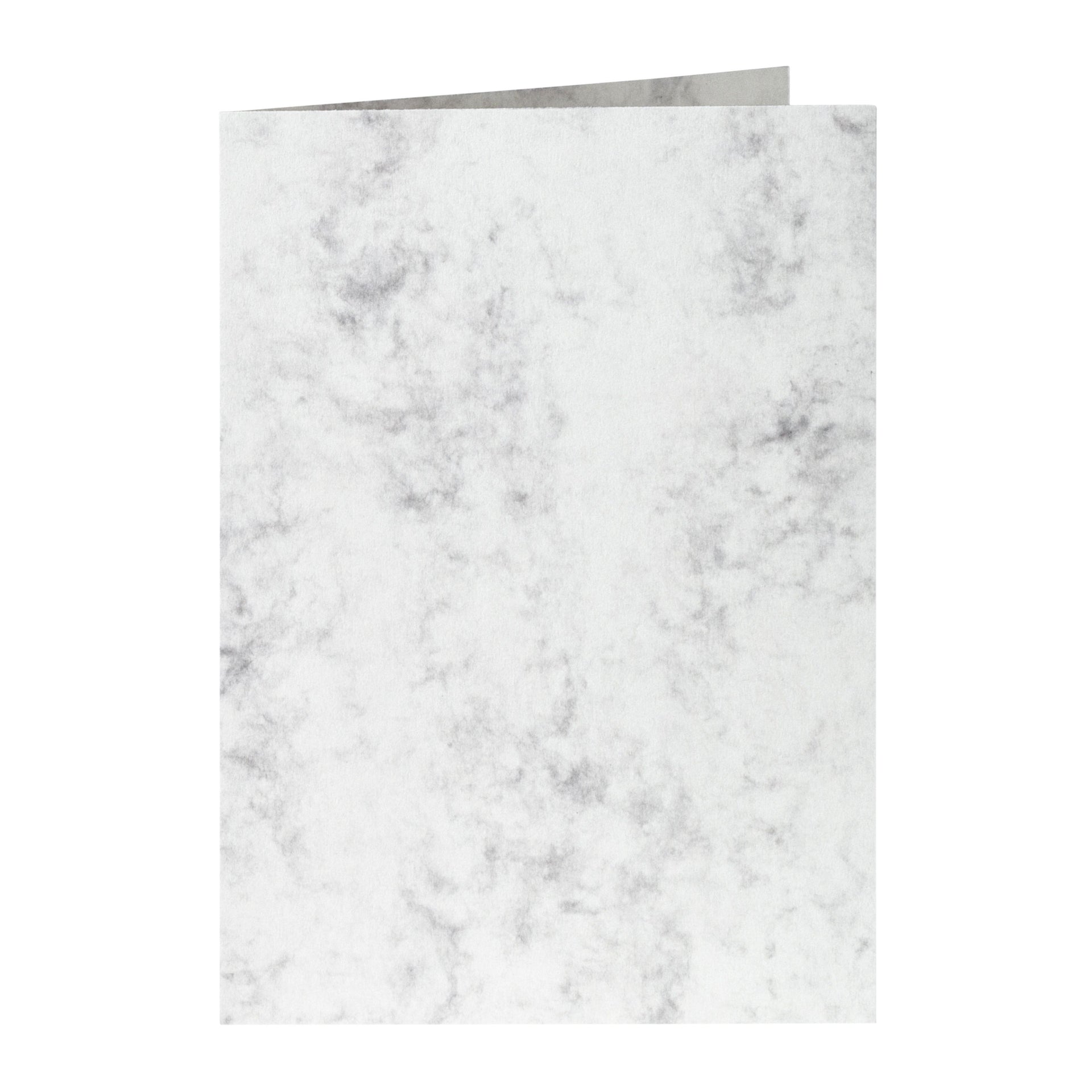Papicolor - Tarjeta de correspondencia doble 105x148mm gris mármol paquete de 6 piezas