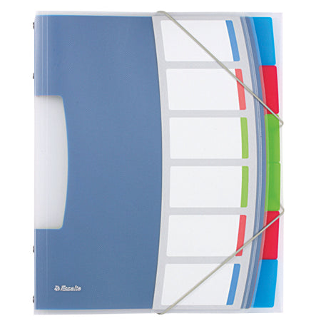 Esselte -  624029 sorteermap Blauw, Meerkleurig Polyvinyl chloride (PVC) A4