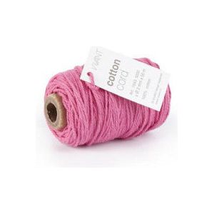 Cotton Cord / Katoen touw 50 meter hard roze ø2mm