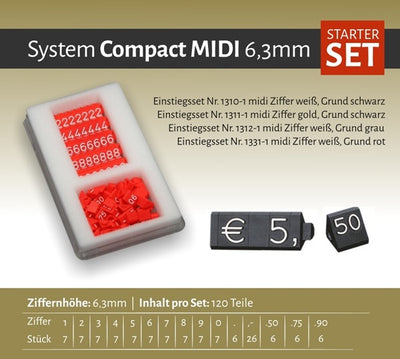 Klika -  Compact Midi grijs/wit 120 delig