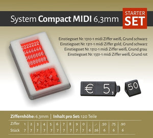 Klika -  Compact Midi grijs/wit 120 delig